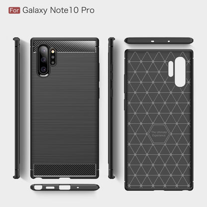 Samsung Galaxy Note 10 Plus Carbon Fibre Case Red