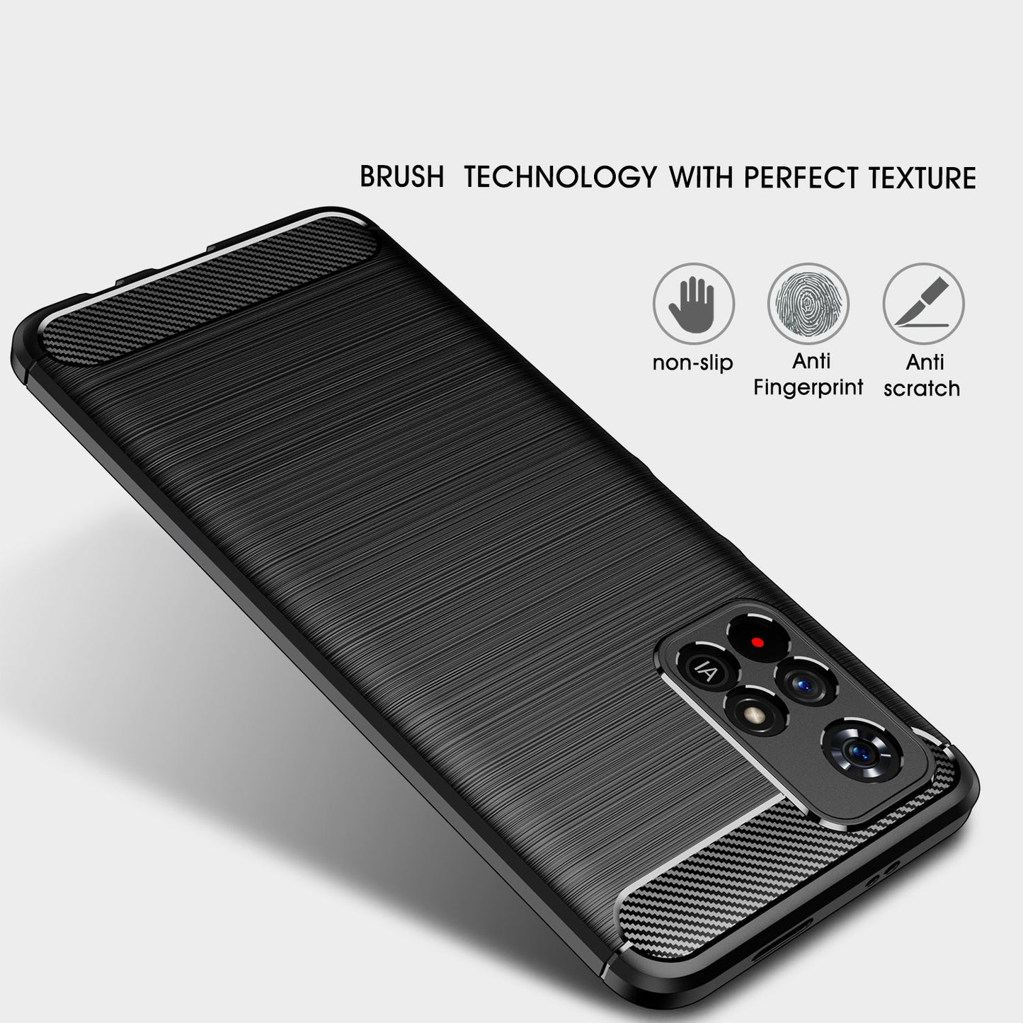 Xiaomi Poco M4 Pro 5G Carbon Fibre Case Black