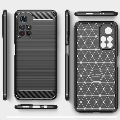 Xiaomi Poco M4 Pro 5G Carbon Fibre Case Navy
