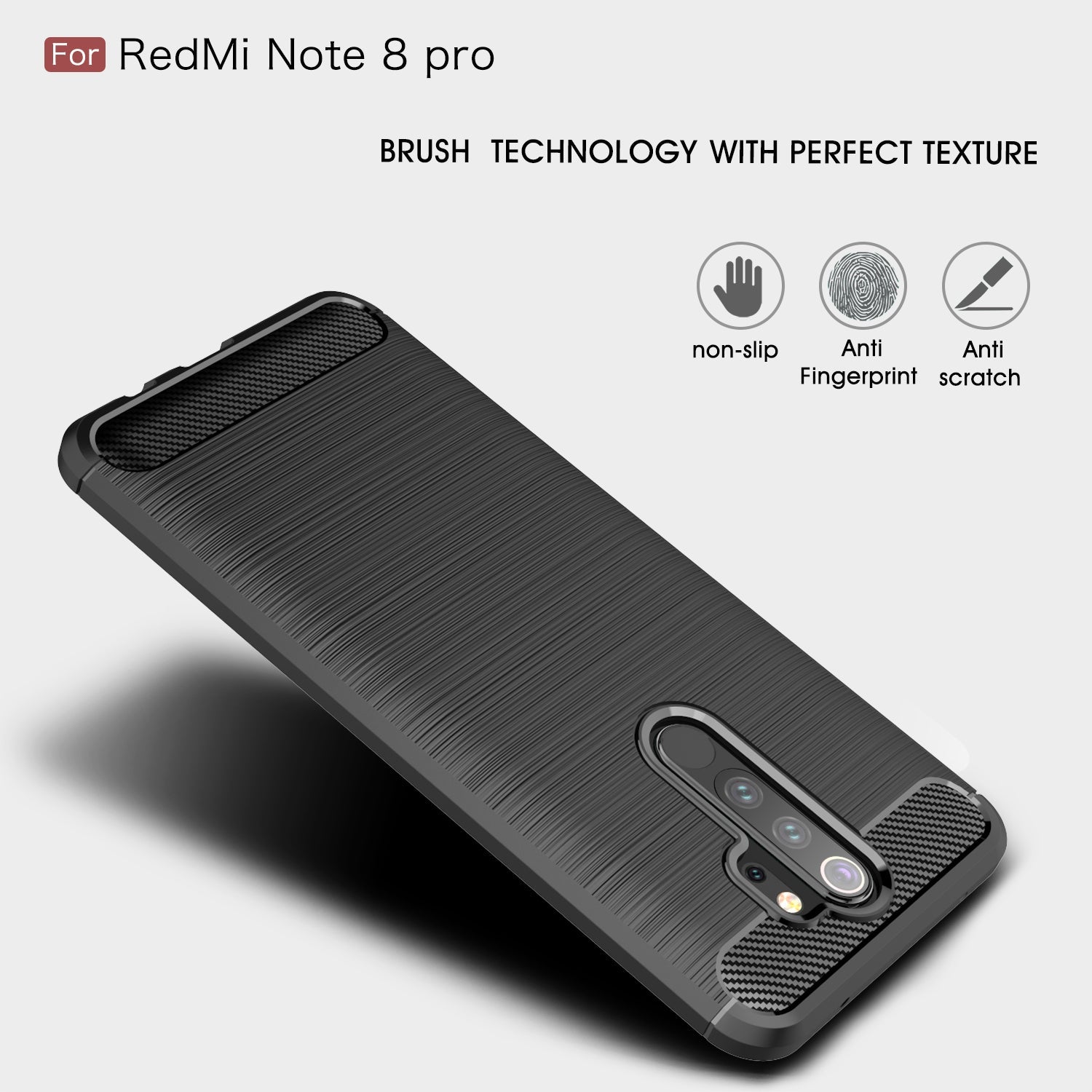 Xiaomi Redmi Note 8 Pro Carbon Fibre Case Navy