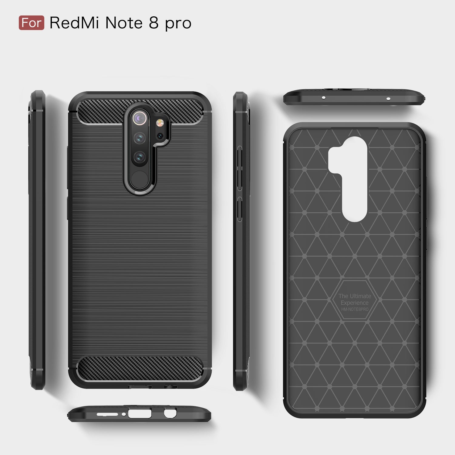 Xiaomi Redmi Note 8 Pro Carbon Fibre Case Navy