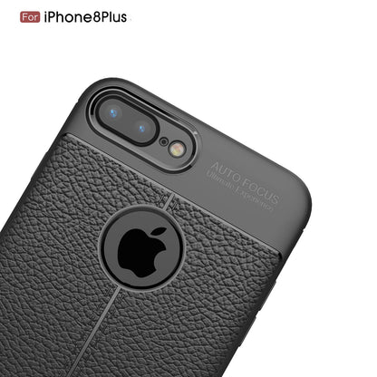 Apple iPhone 7Plus/8Plus Leather Texture Case Grey