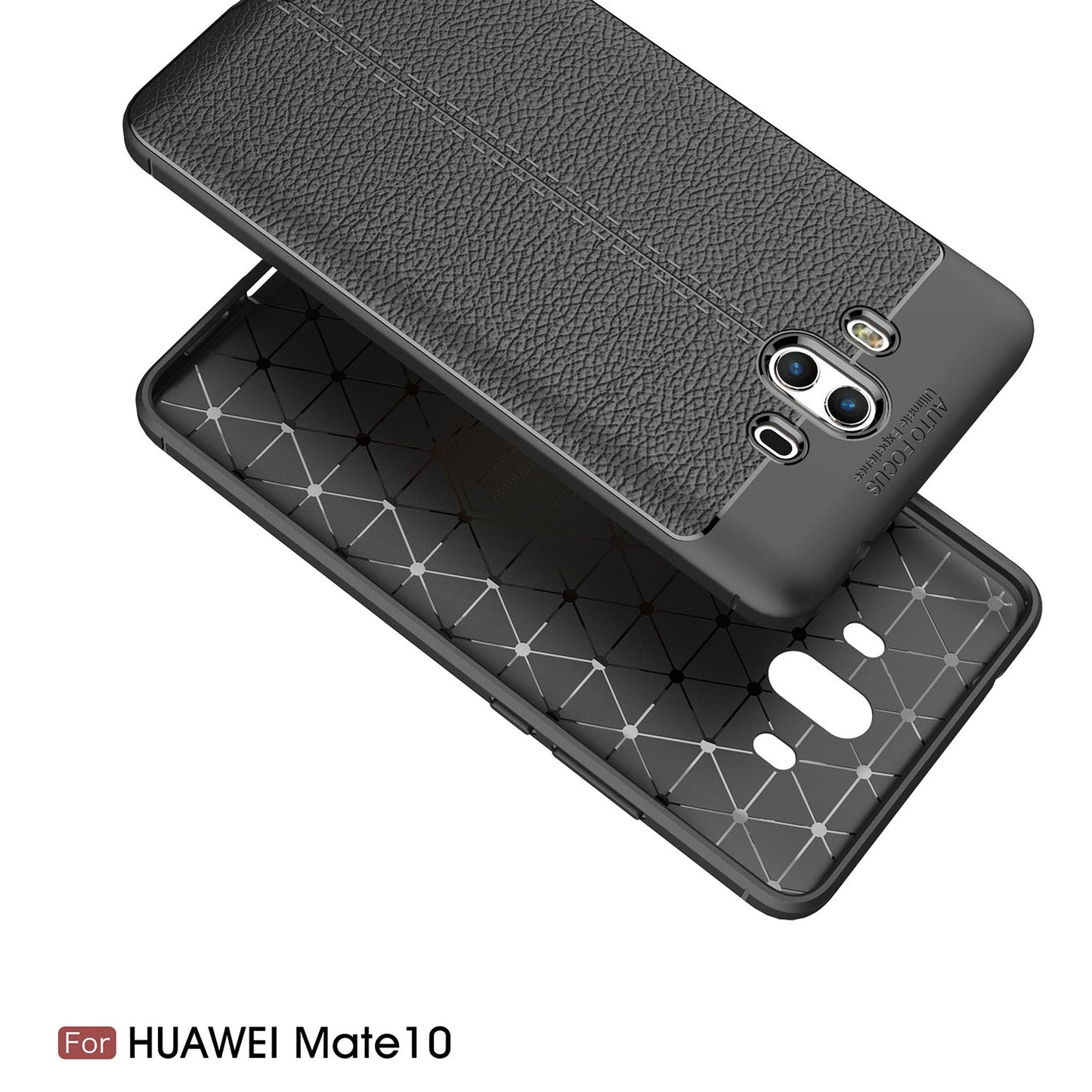 Huawei Mate 10 Leather Texture Case Grey