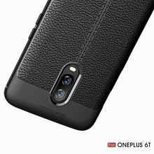 Oneplus 6T Leather Texture Case Navy