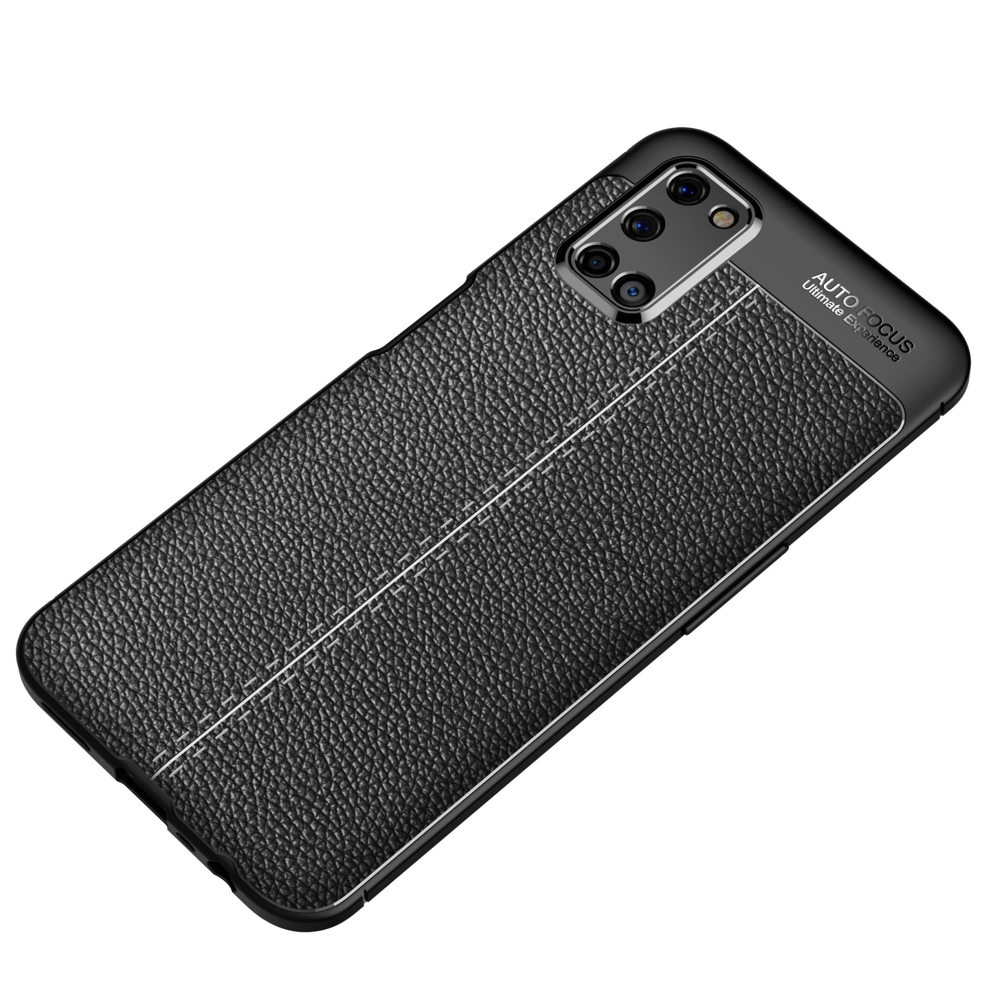 OPPO A52/A72 Leather Texture Case Black
