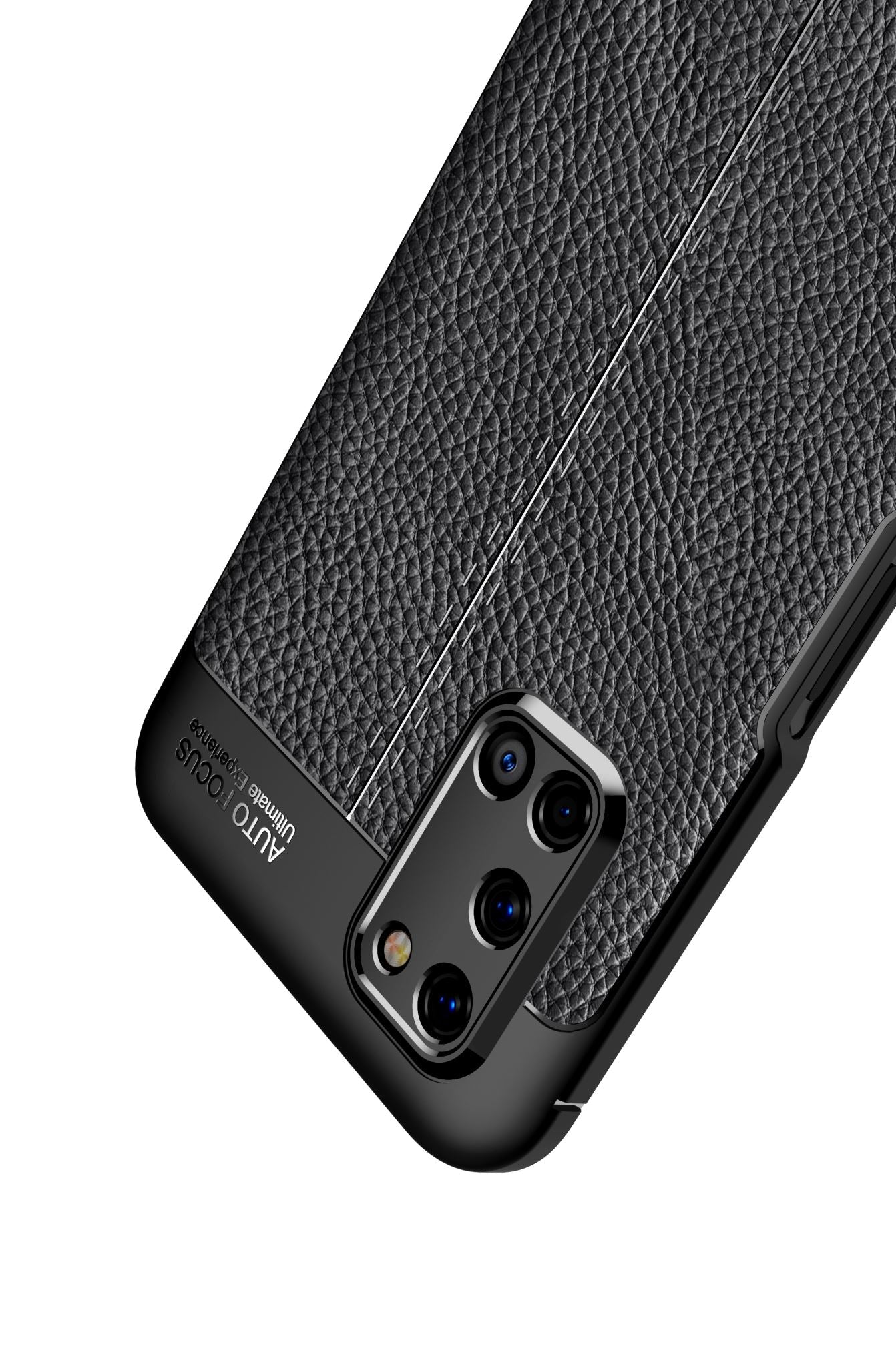 OPPO A52/A72 Leather Texture Case Black