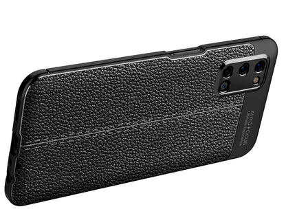 OPPO A52/A72 Leather Texture Case Black