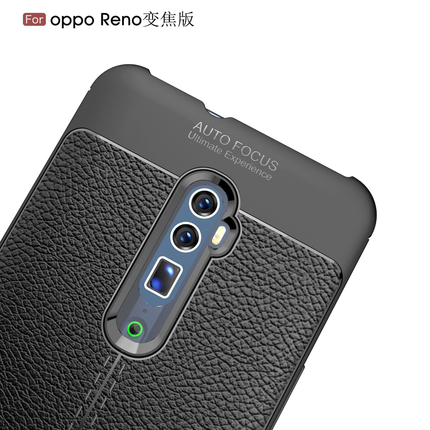 OPPO Reno 10xZoom Leather Texture Case Red