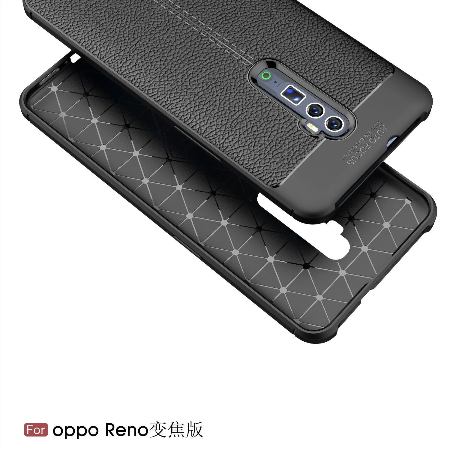 OPPO Reno 10xZoom Leather Texture Case Red