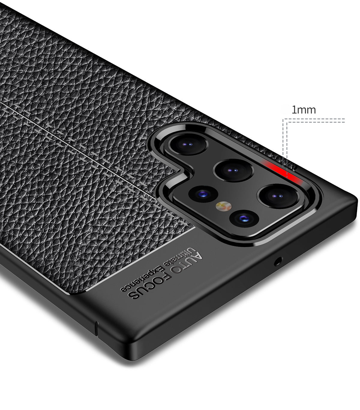 Samsung Galaxy S22 Ultra Leather Texture Case Navy