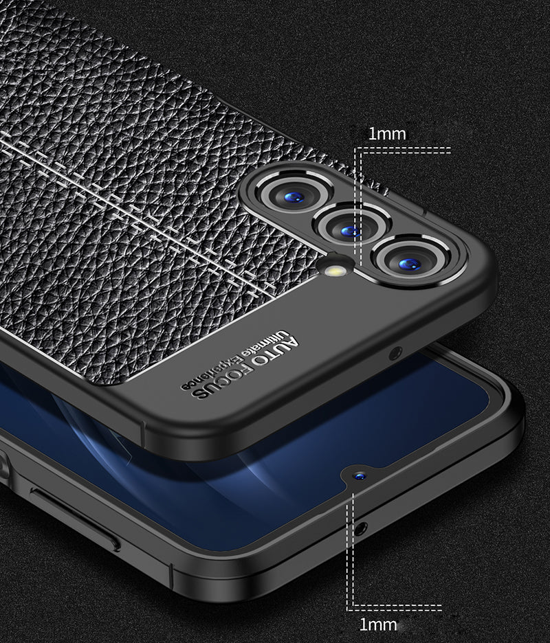 Samsung Galaxy A24 4G Leather Texture Case Navy