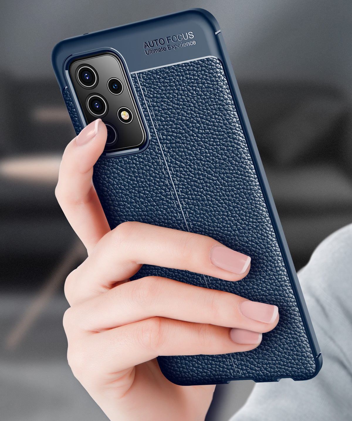 Samsung Galaxy A52 Leather Texture Case Red