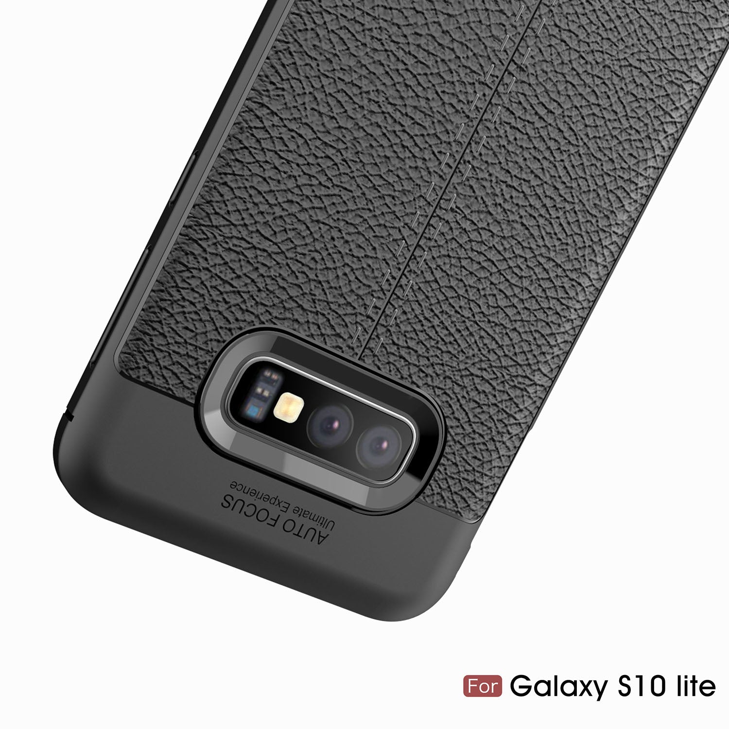 Samsung Galaxy S10E Leather Texture Case Red