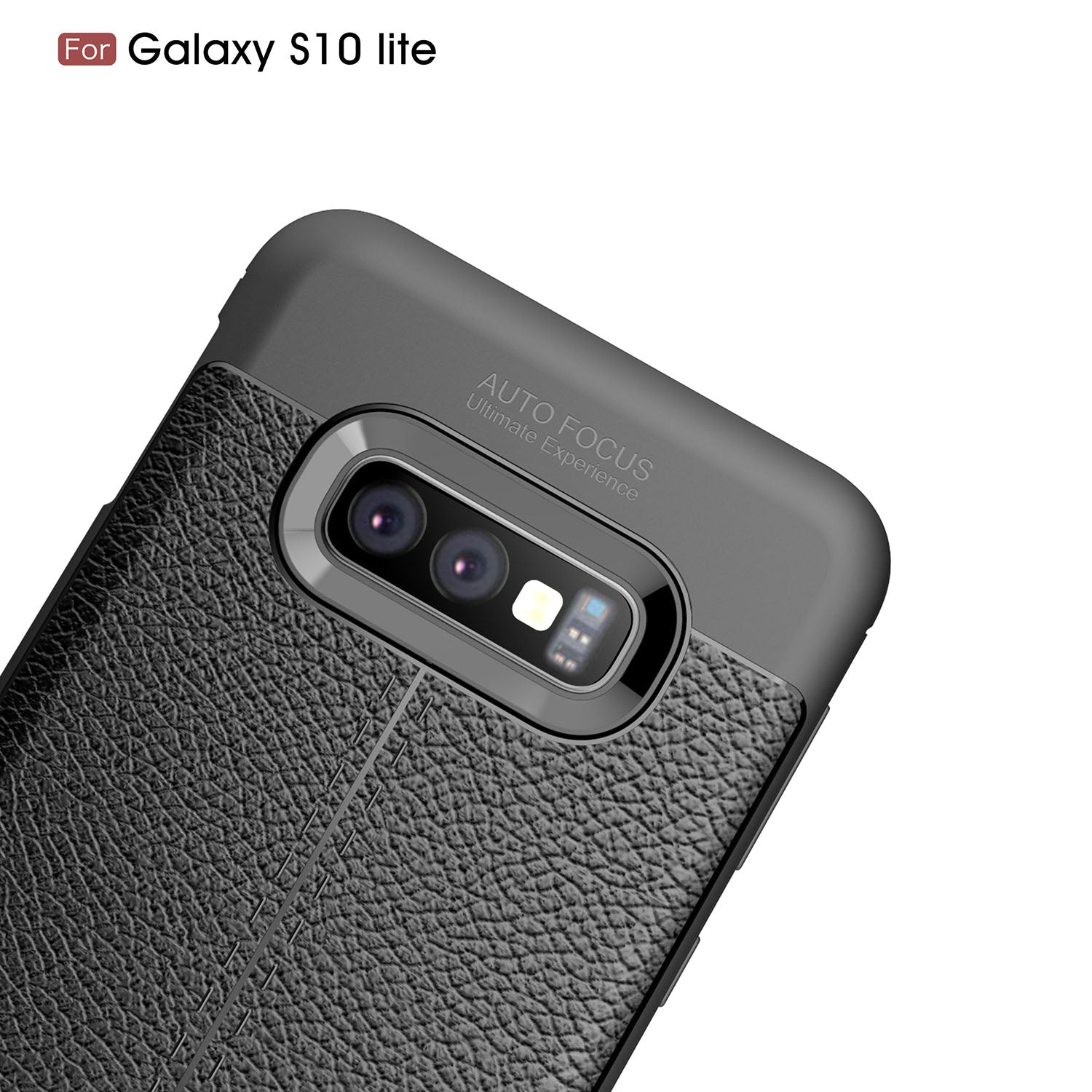 Samsung Galaxy S10E Leather Texture Case Red