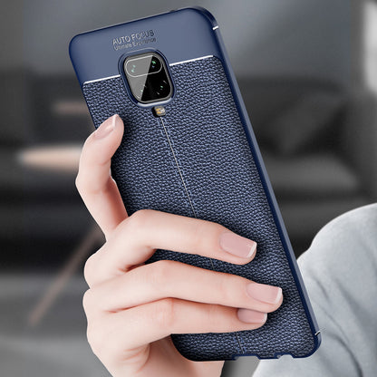 Xiaomi Redmi Note 9S/Note 9 Pro Leather Texture Case Black