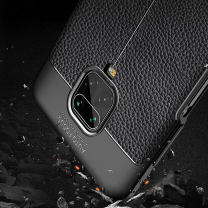 Xiaomi Redmi Note 9S/Note 9 Pro Leather Texture Case Black