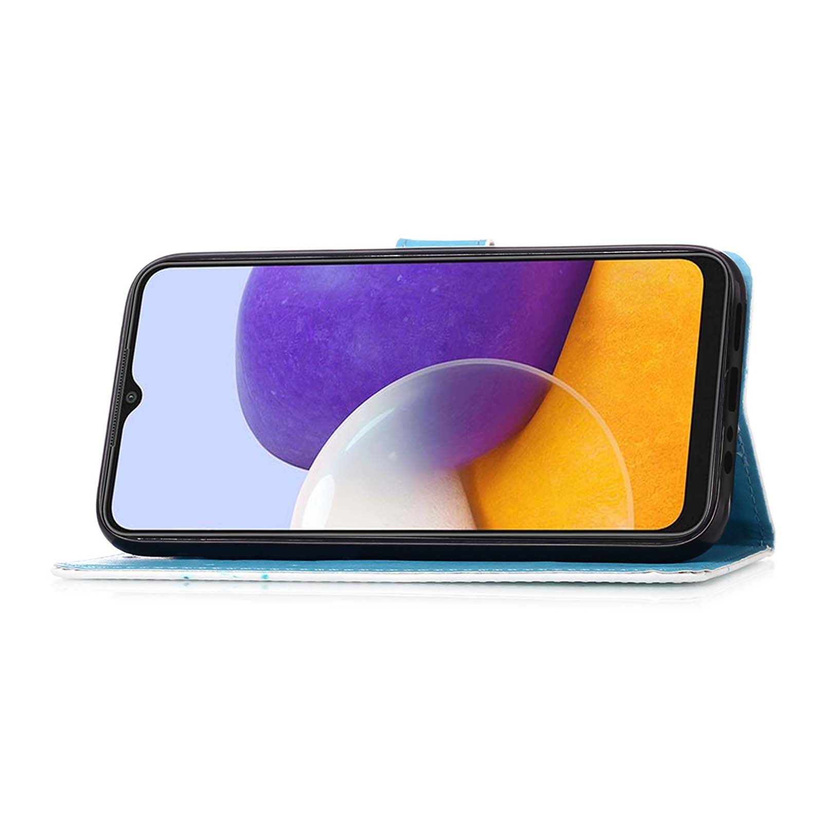 Samsung Galaxy A22 5G Designer PU Case SeaWave