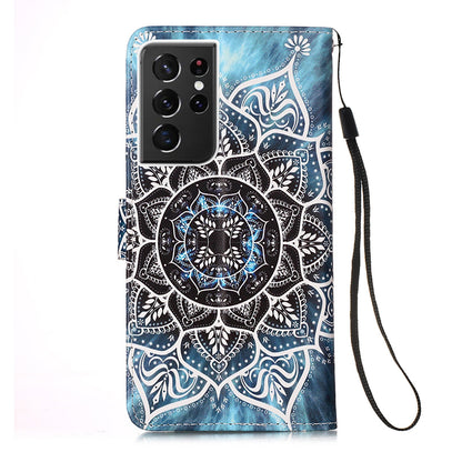 Samsung Galaxy S21 Ultra Designer PU Case Mandala
