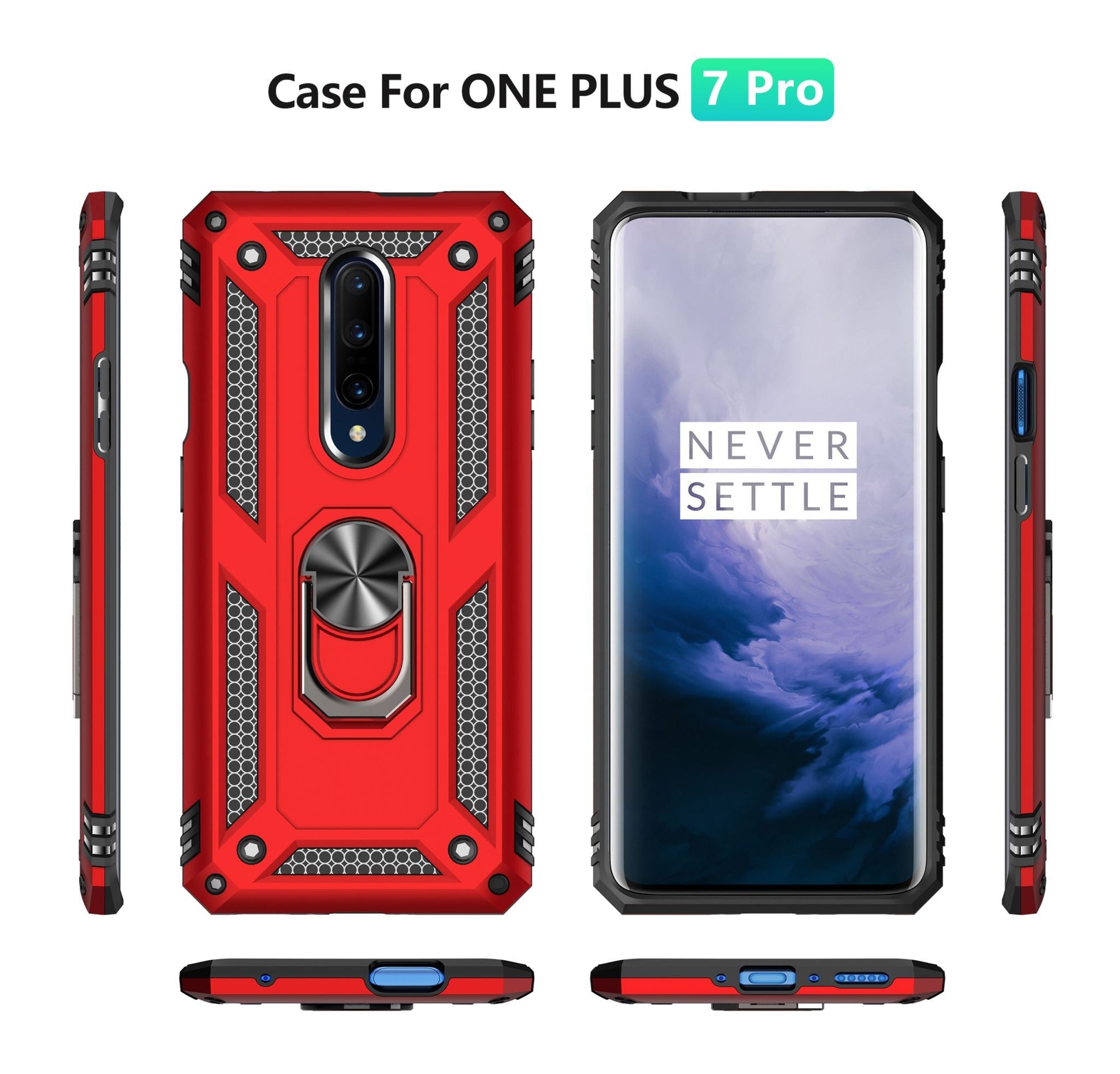 Oneplus 7 Pro Military Armour Case [Black]