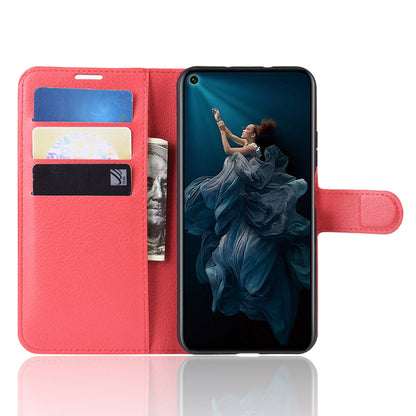 Huawei Nova 5T Pu Wallet Case [Red]