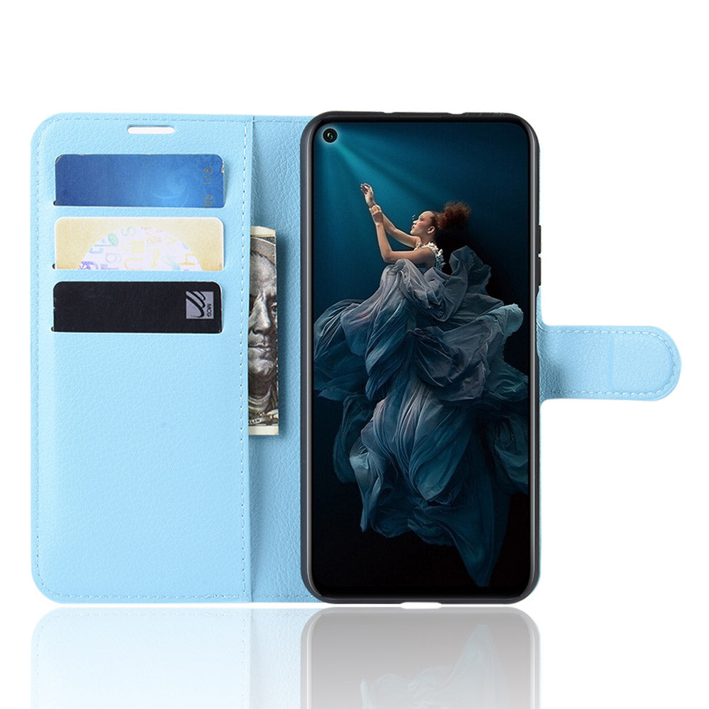 Huawei Nova 5T Pu Wallet Case [Lightblue]
