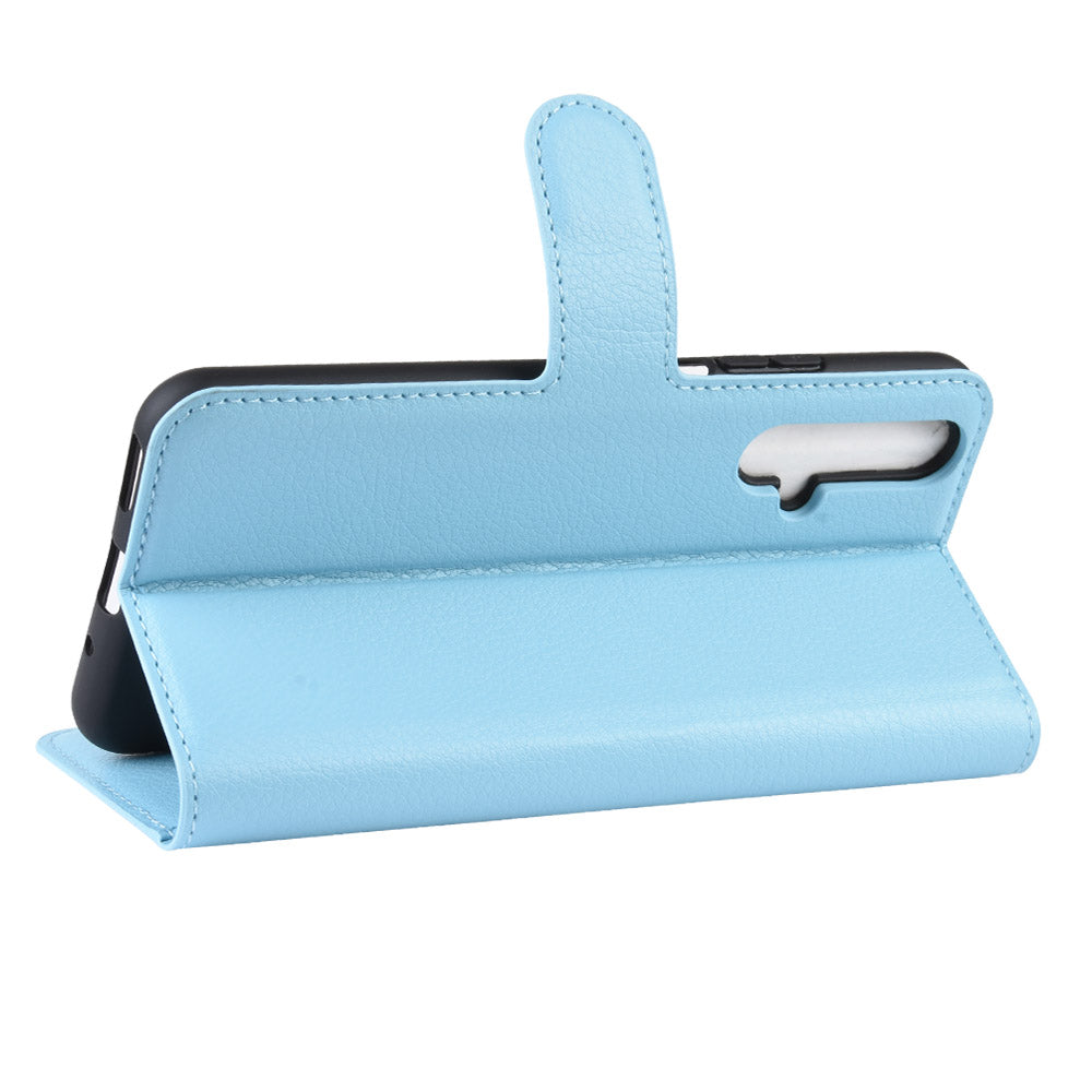 Huawei Nova 5T Pu Wallet Case [Lightblue]