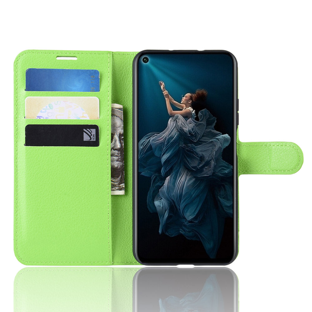 Huawei Nova 5T Pu Wallet Case [Green]