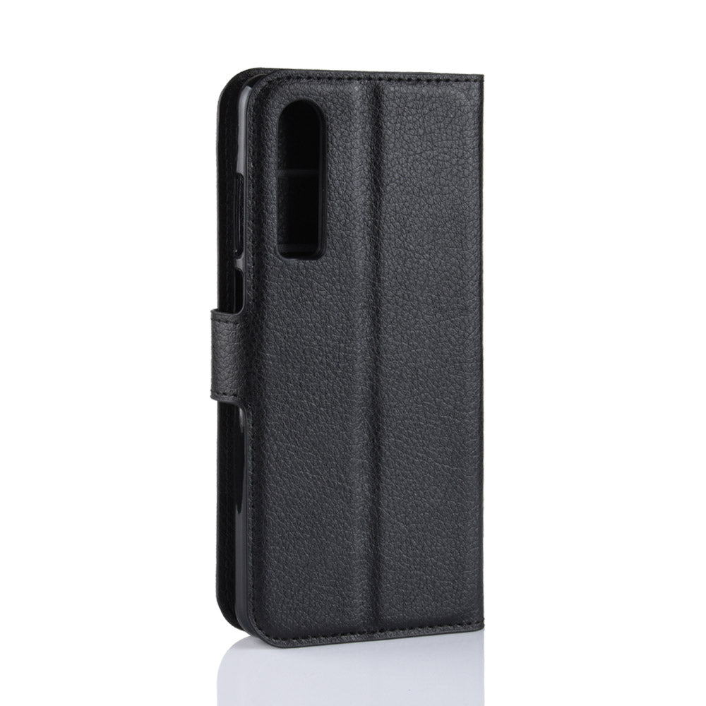 Huawei P30 Pu Wallet Case [Black]