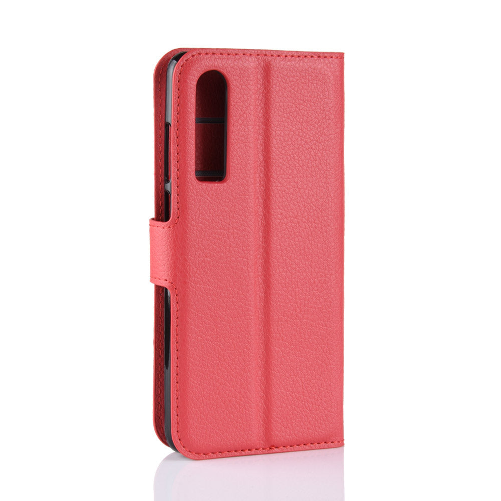 Huawei P30 Pu Wallet Case [Red]