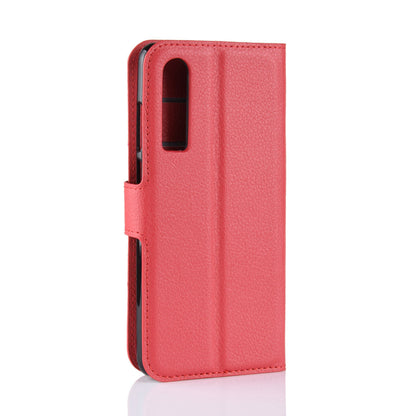 Huawei P30 Pu Wallet Case [Red]