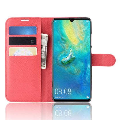 Huawei P30 Pro Pu Wallet Case [Red]