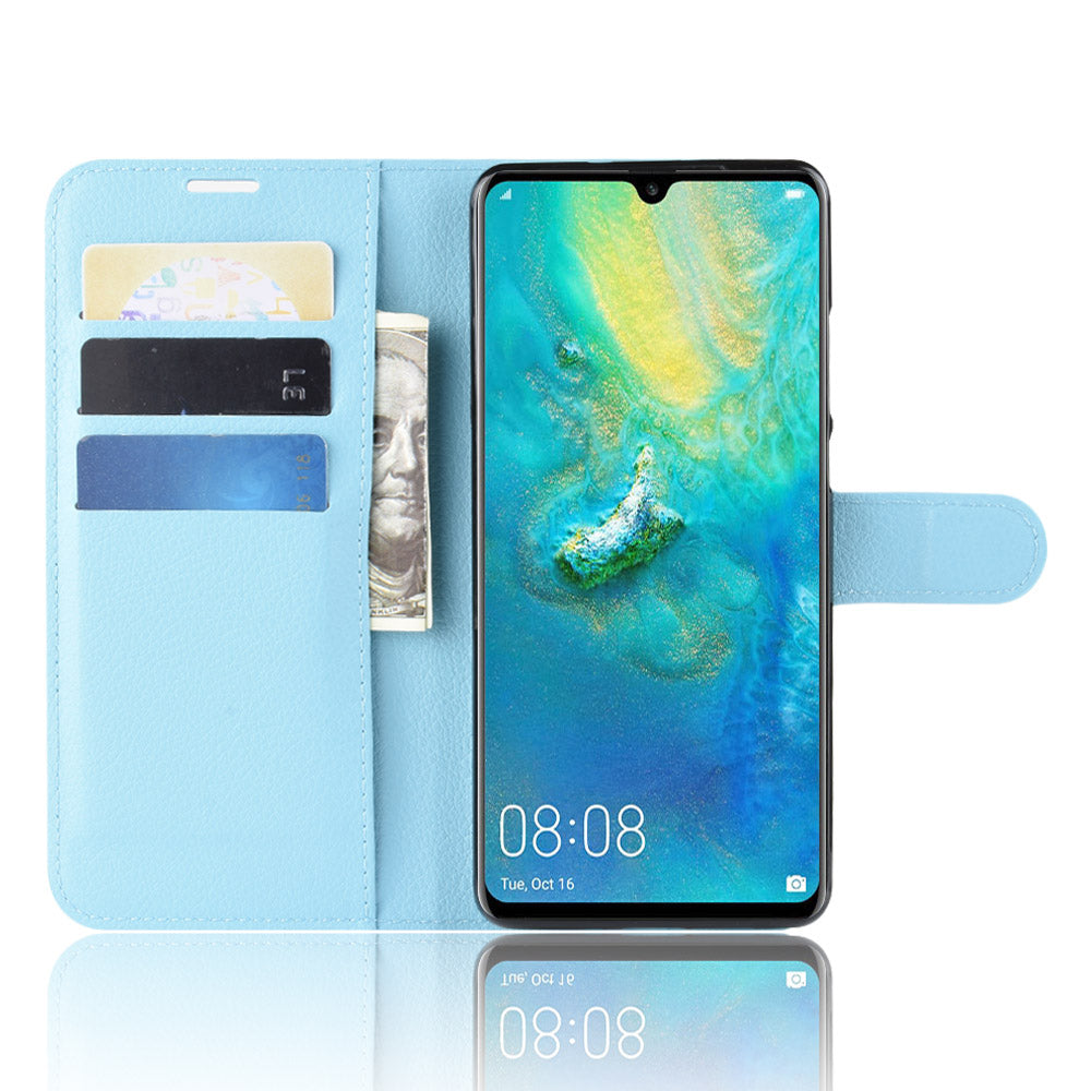 Huawei P30 Pro Pu Wallet Case [Lightblue]