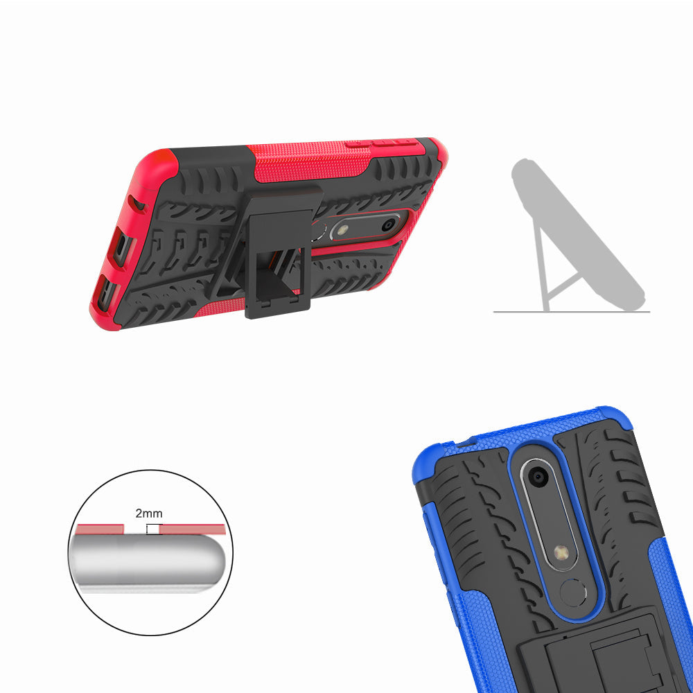 Nokia 6.1 Heavy Duty Case Red