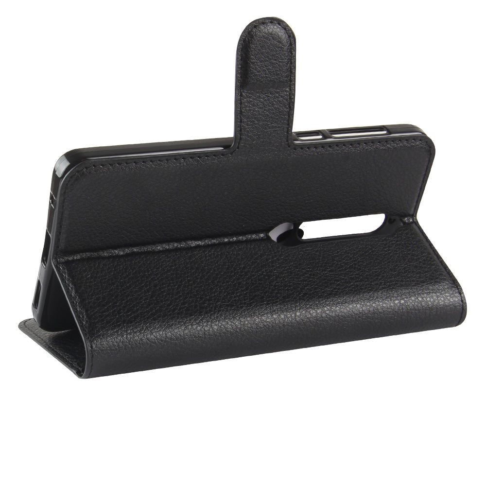 Nokia 6.1 Pu Wallet Case [Black]