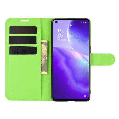 Oppo Find X3 Lite Pu Wallet Case [Green]