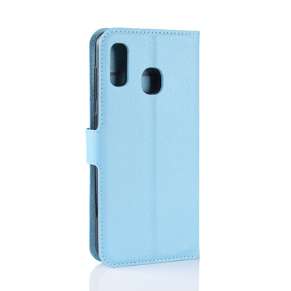 Galaxy A20/A30 Pu Wallet Case [Lightblue]