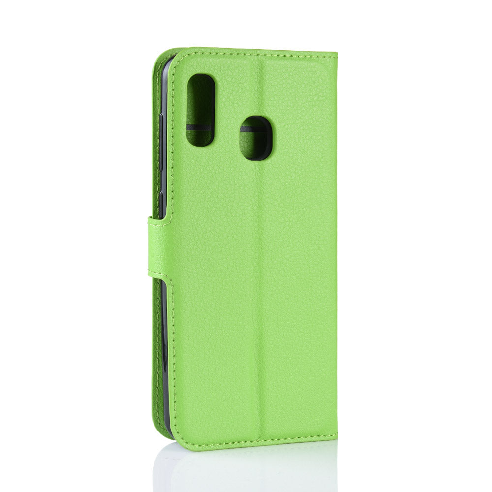 Galaxy A20/A30 Pu Wallet Case [Green]