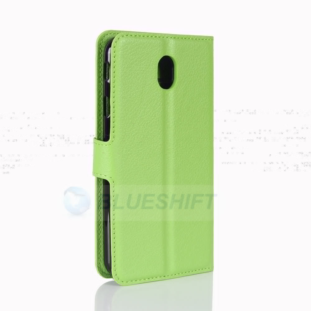 Galaxy J3 Pro/J3 2017 Pu Wallet Case [Green]