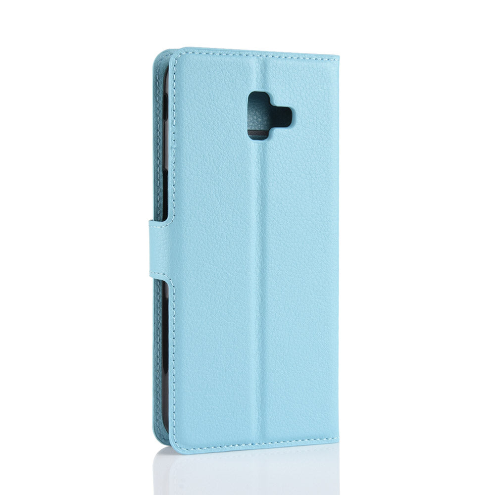 Galaxy J6Plus/J6+ Pu Wallet Case [Lightblue]