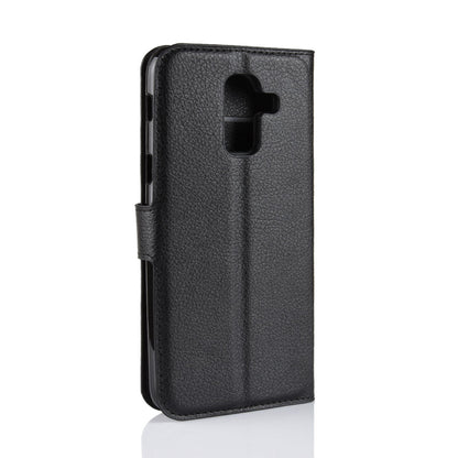 Galaxy J8 2018 Pu Wallet Case [Black]