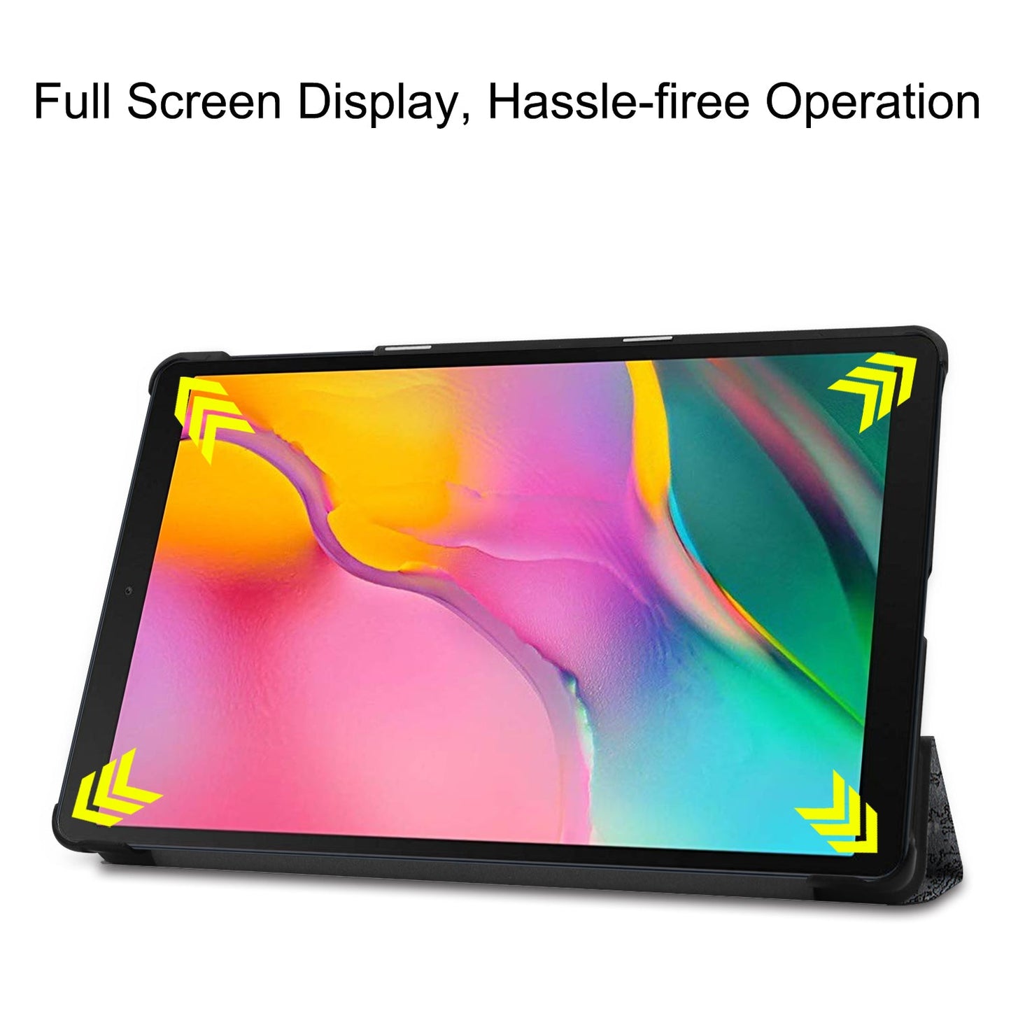Galaxy Tab A 10.1 (2019) T510 Designer Tri-Fold Case [Eiffeltower]