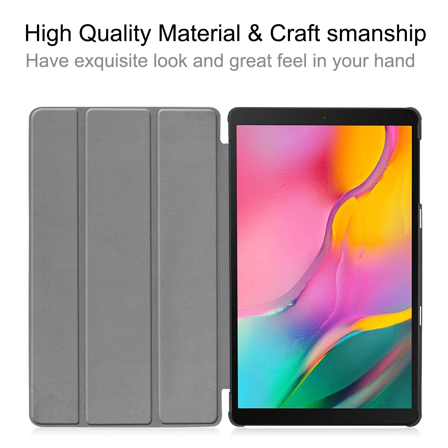 Galaxy Tab A 10.1 (2019) T510 Designer Tri-Fold Case [Eiffeltower]