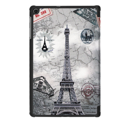 Galaxy Tab A 10.1 (2019) T510 Designer Tri-Fold Case [Eiffeltower]
