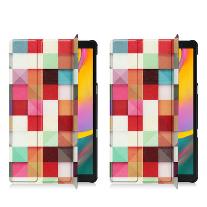Galaxy Tab A 10.1 (2019) T510 Designer Tri-Fold Case [Cube]