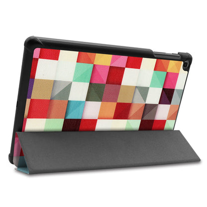 Galaxy Tab A 10.1 (2019) T510 Designer Tri-Fold Case [Cube]