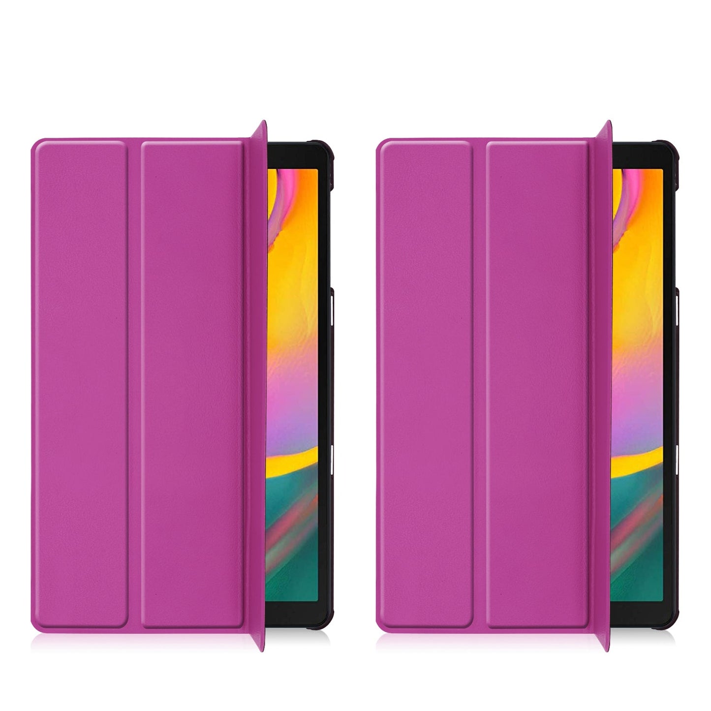 Galaxy Tab A 10.1 (2019) T510 Tri-Fold Pu Case [Purple]