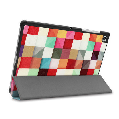 Galaxy Tab S5E T720 Designer Tri-Fold Case [Cube]