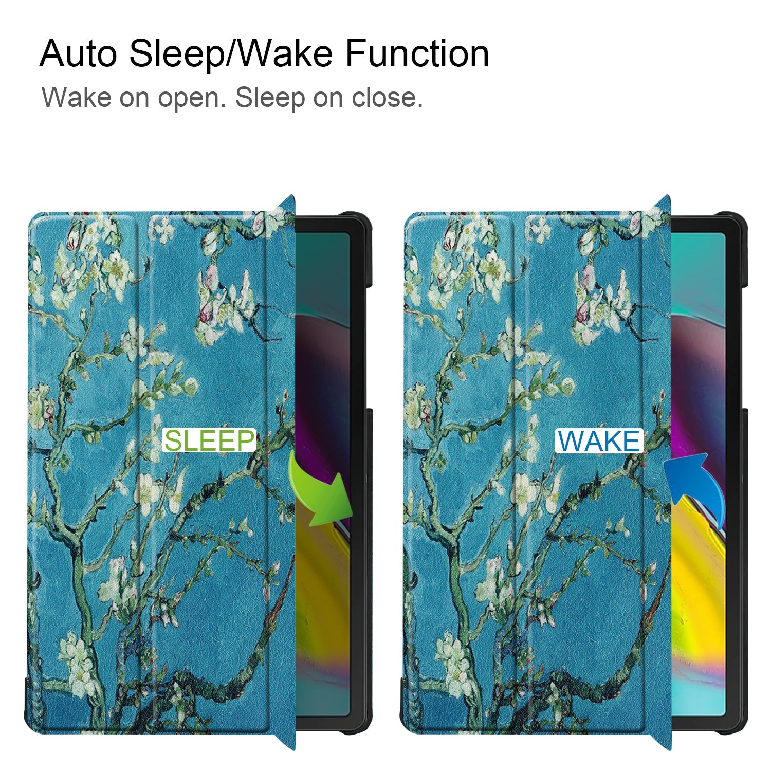 Galaxy Tab S5E T720 Designer Tri-Fold Case [Plumtree]