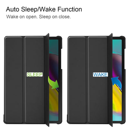 Galaxy Tab S5E T720 Tri-Fold Pu Case [Black]