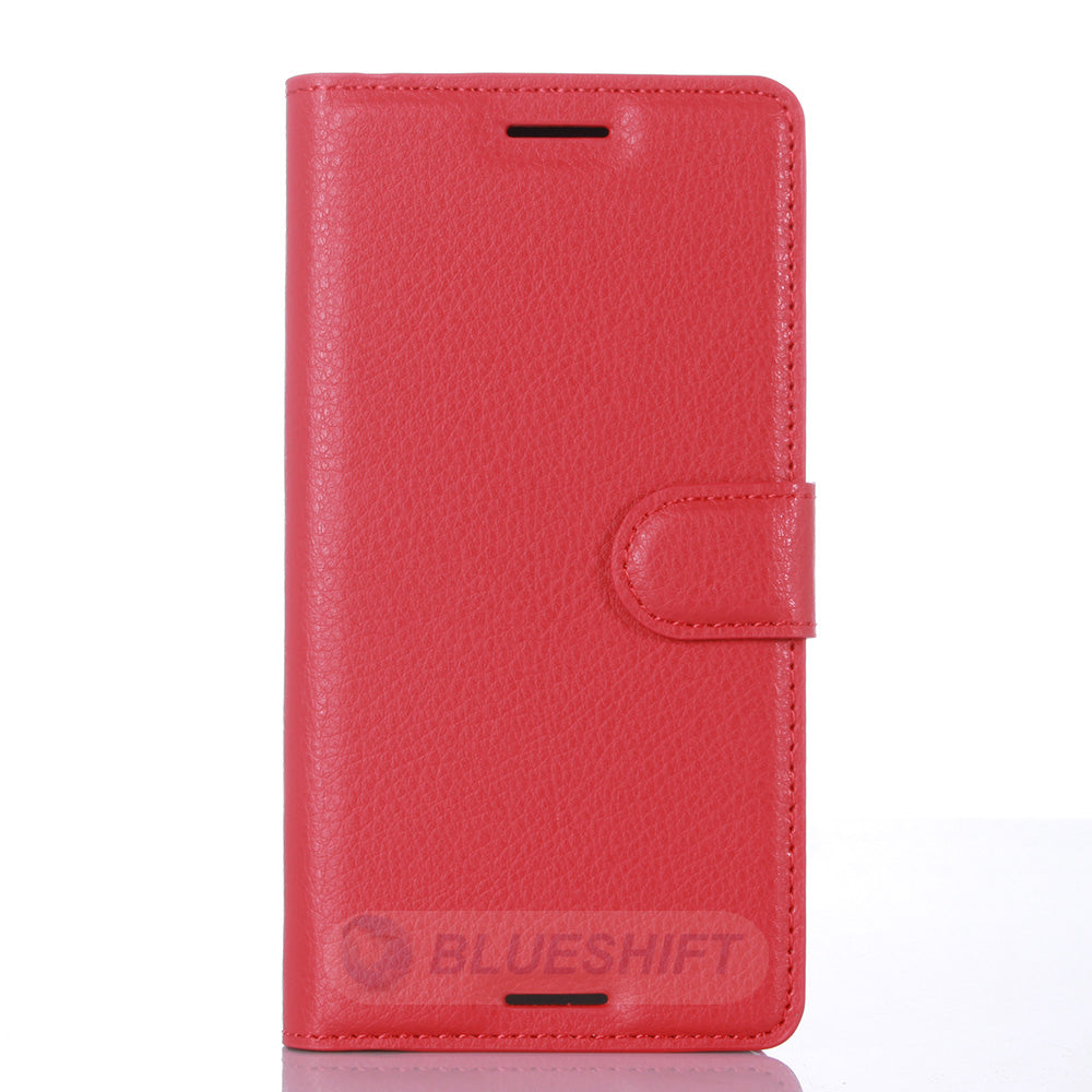Sony Xperia X PU Wallet Case [Red]